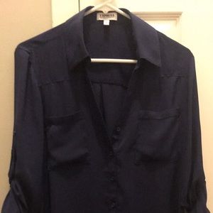 Express Brand Navy Portofino Shirt